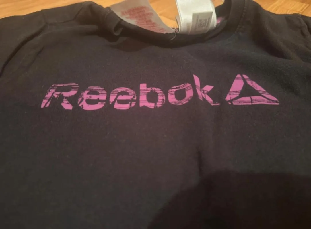 Tricou Reebok L | Negru, Normal, Mânecă scurtă, Logo, Bumbac - Image 4