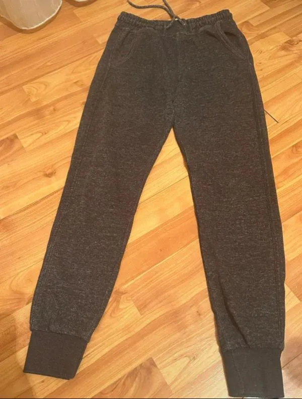 Pantaloni sport Bershka XS | Gri, Bumbac - Image 3