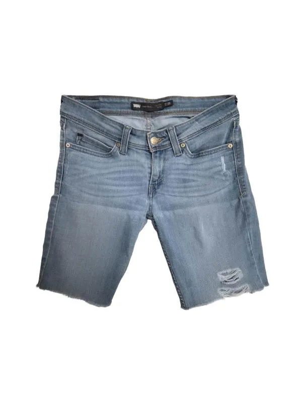 Blugi Levi's US 28 | Bleu, Scurți, Talie joasă, Skinny fit, Denim