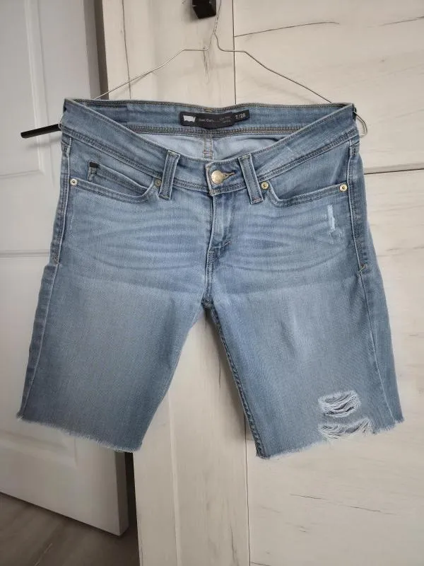 Blugi Levi's US 28 | Bleu, Scurți, Talie joasă, Skinny fit, Denim - Image 2