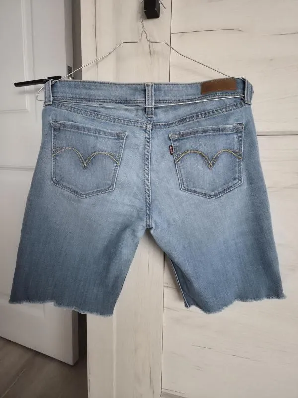 Blugi Levi's US 28 | Bleu, Scurți, Talie joasă, Skinny fit, Denim - Image 3