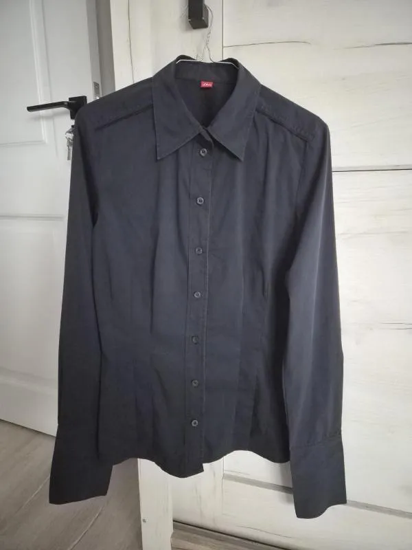 Cămașă s.Oliver EU 38 | Bleumarin, Normal, Mânecă lungă, Bumbac - Image 2