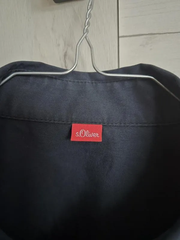 Cămașă s.Oliver EU 38 | Bleumarin, Normal, Mânecă lungă, Bumbac - Image 4