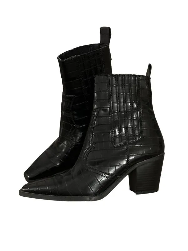 Ghete Stradivarius EU 38 | Negru, Animal print