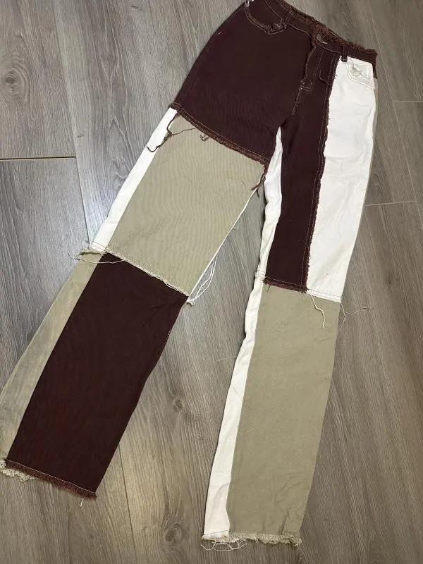 Blugi Shein EU 36 | Cărămiziu, Lungi, Talie înaltă - Image 3