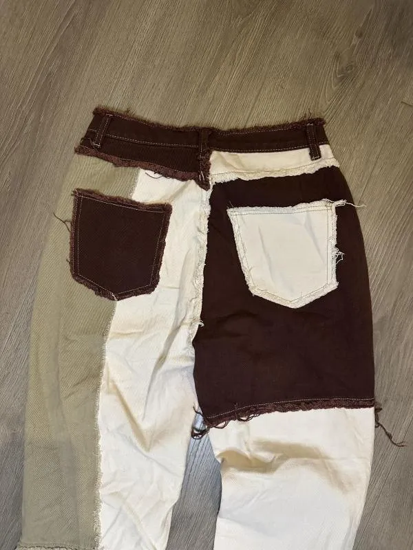Blugi Shein EU 36 | Cărămiziu, Lungi, Talie înaltă - Image 5