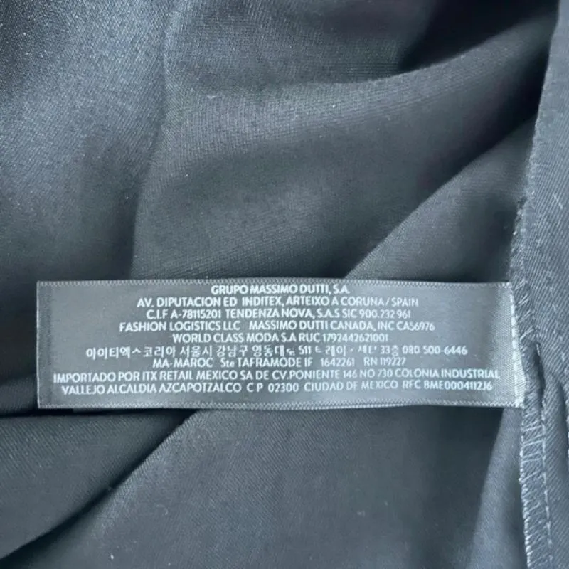 Rochie office Massimo Dutti EU 40 | Negru, Maxi, Mânecă lungă, Vâscoză - Image 10