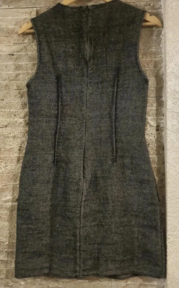 Rochie casual Massimo Dutti EU 38 | Gri, Mini, Fără mâneci, Lână - Image 3