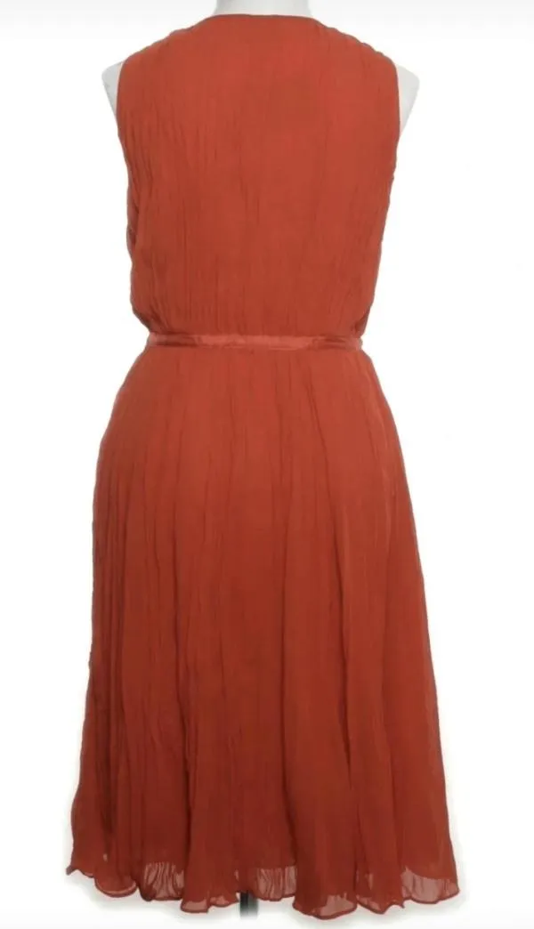 Rochie de seară Massimo Dutti EU 36 | Cărămiziu, Midi, Fără mâneci, Poliester - Image 2
