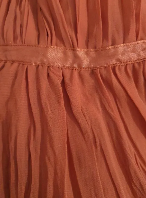 Rochie de seară Massimo Dutti EU 36 | Cărămiziu, Midi, Fără mâneci, Poliester - Image 7