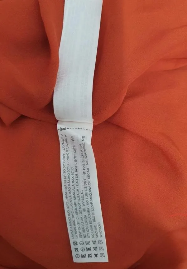 Rochie de seară Massimo Dutti EU 36 | Cărămiziu, Midi, Fără mâneci, Poliester - Image 8