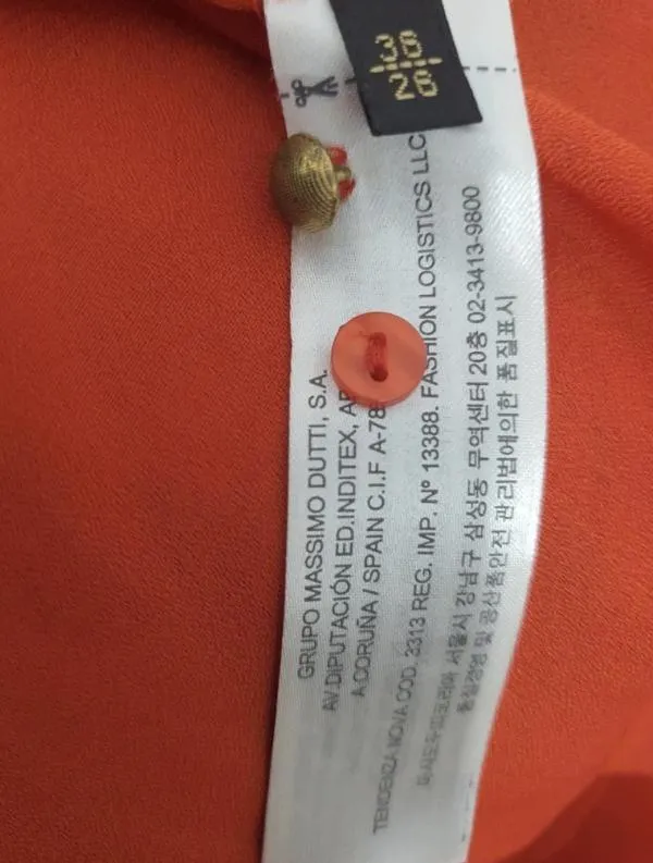 Rochie de seară Massimo Dutti EU 36 | Cărămiziu, Midi, Fără mâneci, Poliester - Image 9