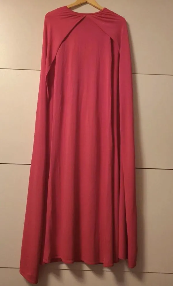 Rochie de seară Zara S | Fuchsia, Maxi, Mânecă lungă, Vâscoză - Image 5
