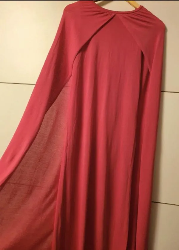 Rochie de seară Zara S | Fuchsia, Maxi, Mânecă lungă, Vâscoză - Image 7