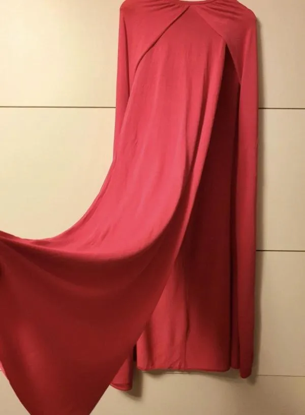 Rochie de seară Zara S | Fuchsia, Maxi, Mânecă lungă, Vâscoză - Image 8
