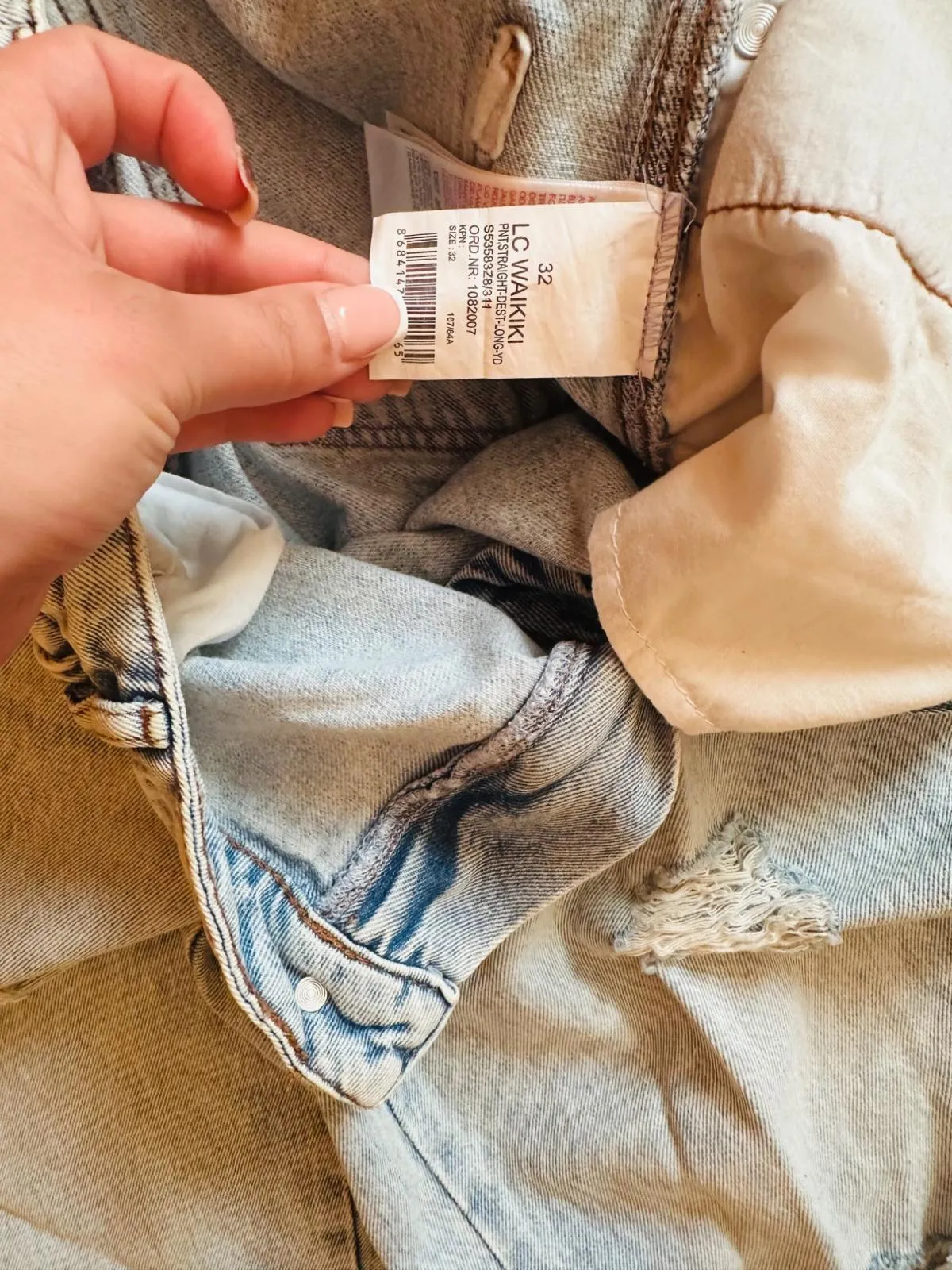 Blugi LC WAIKIKI M | Albastru, Lungi, Talie înaltă - Image 6