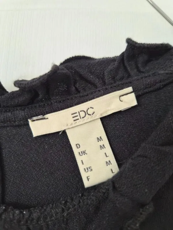 Rochie casual EDC EU 38 | Negru, Mini, Mânecă lungă, Vâscoză - Image 5