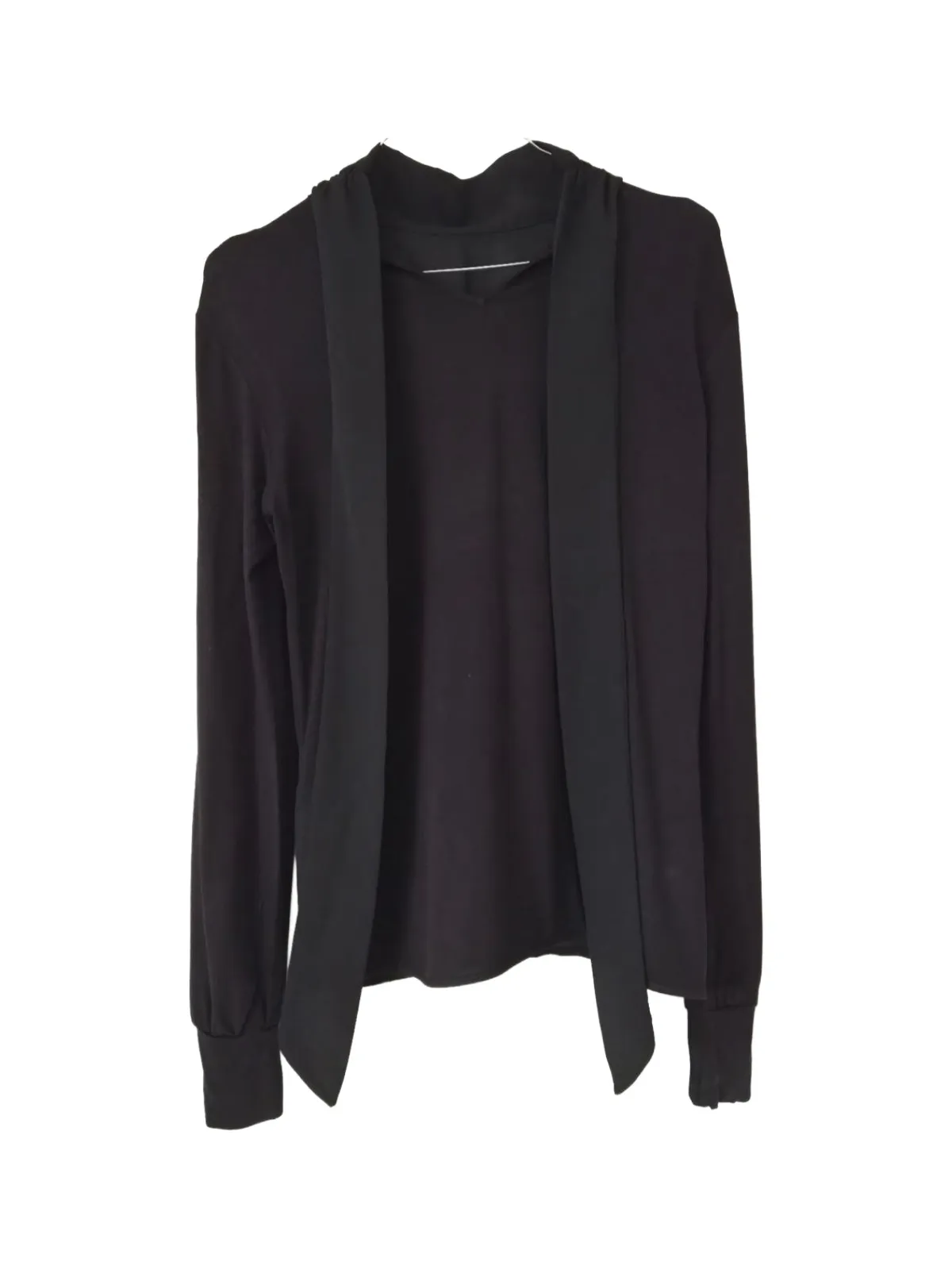 Bluză Hallhuber XS | Negru, Normal, Mânecă lungă, Vâscoză