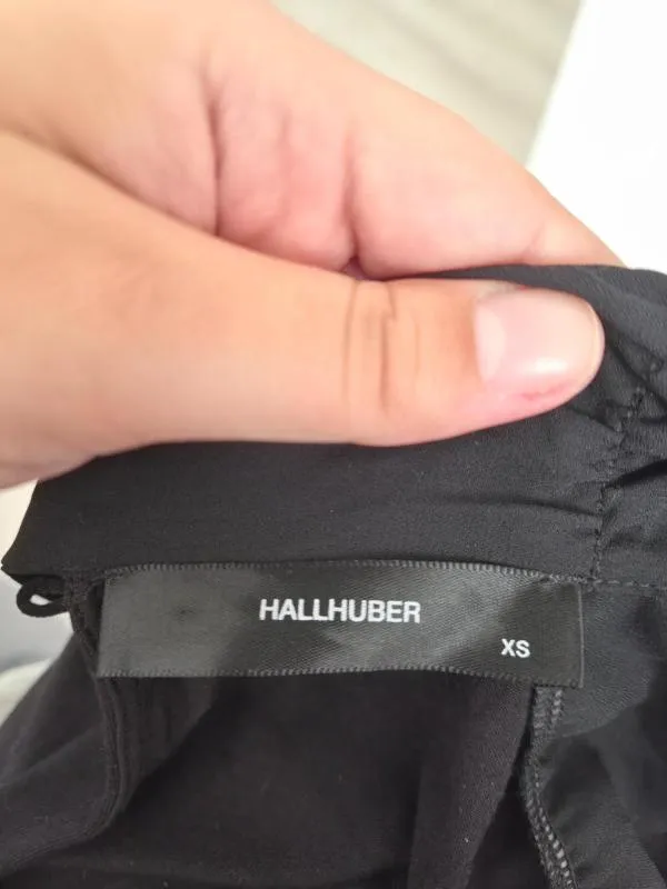 Bluză Hallhuber XS | Negru, Normal, Mânecă lungă, Vâscoză - Image 6