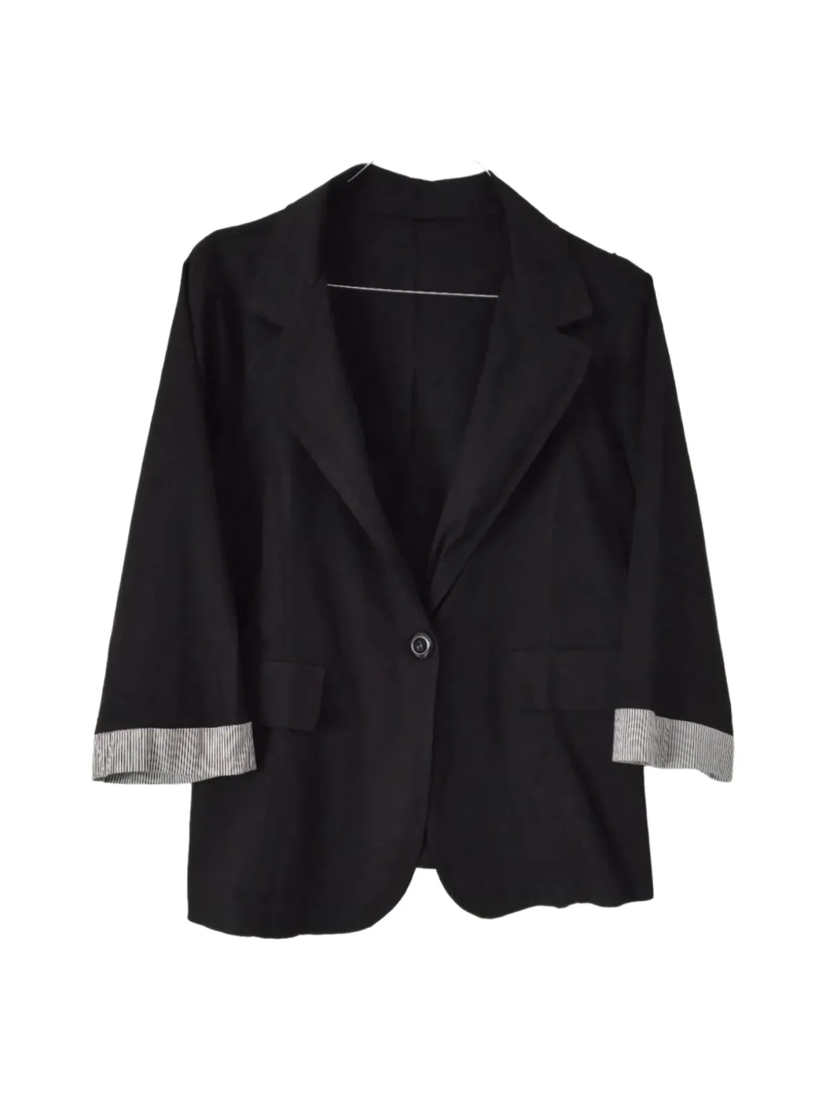 Sacou XL | Negru, Dungi, Bumbac