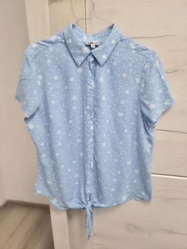 Cămașă UP2FASHION EU 40 | Bleu, Normal, Mânecă scurtă, Vâscoză - Image 2