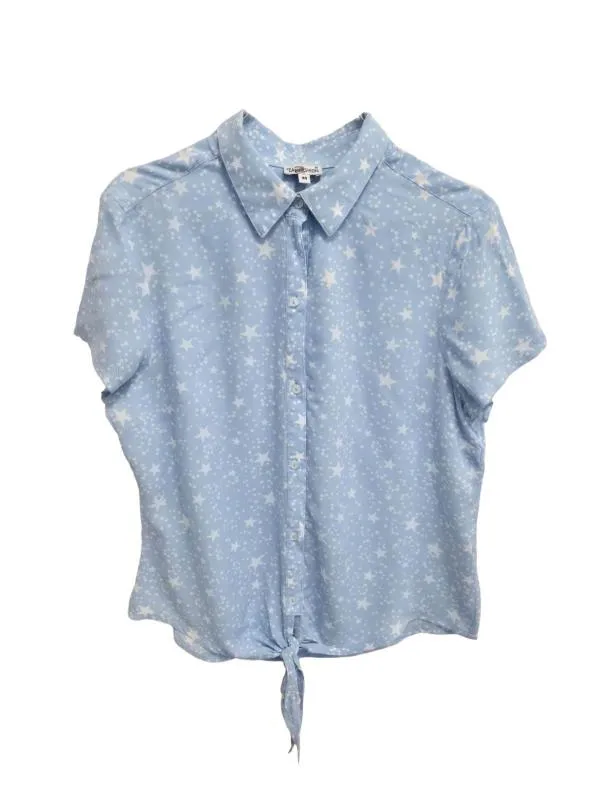 Cămașă UP2FASHION EU 40 | Bleu, Normal, Mânecă scurtă, Vâscoză