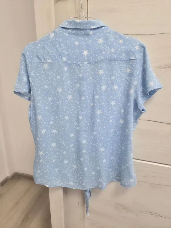 Cămașă UP2FASHION EU 40 | Bleu, Normal, Mânecă scurtă, Vâscoză - Image 3