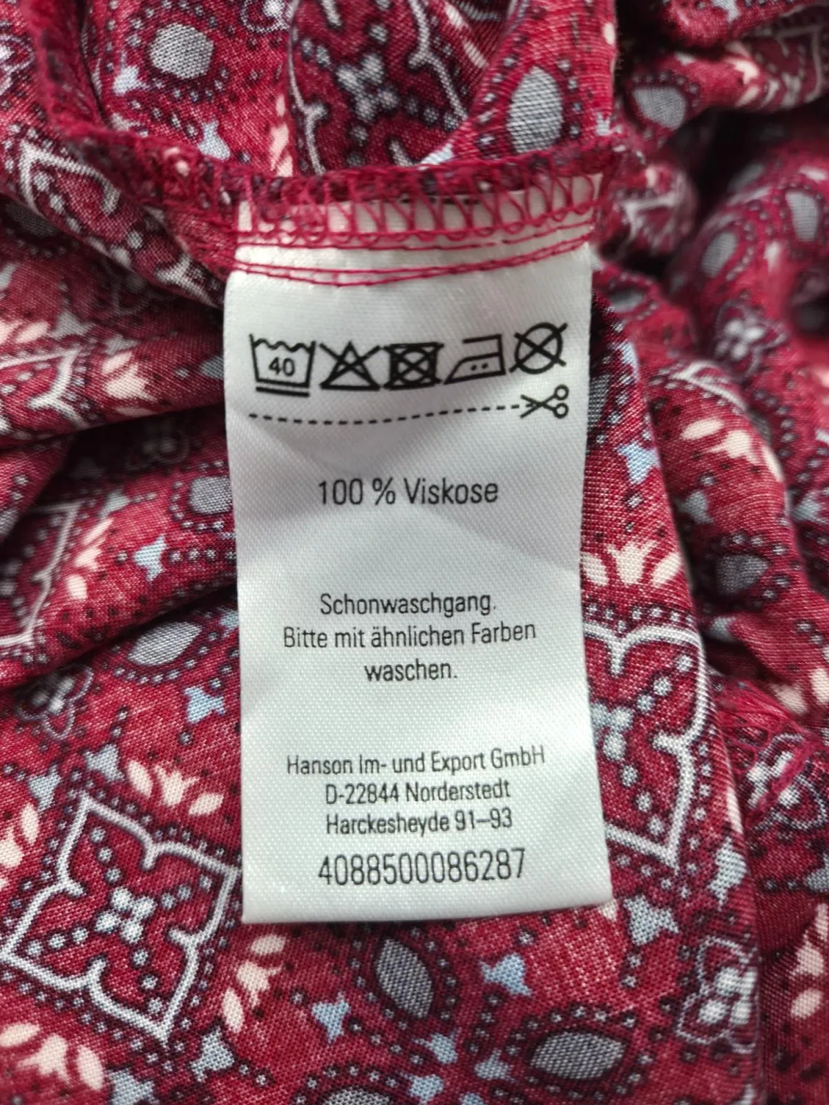 Fustă cu volane BLUE MOTION M | Burgundy, Mini, Cu fit, Floral & Tropical, Volane, Vâscoză - Image 5