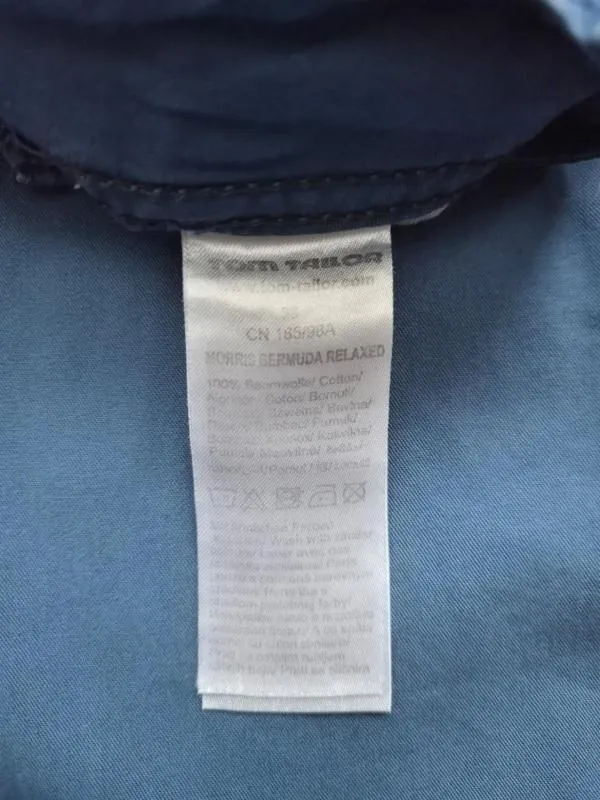 Pantaloni Tom Tailor EU 38 | Albastru, Relaxed fit, Cargo, Bumbac - Image 4