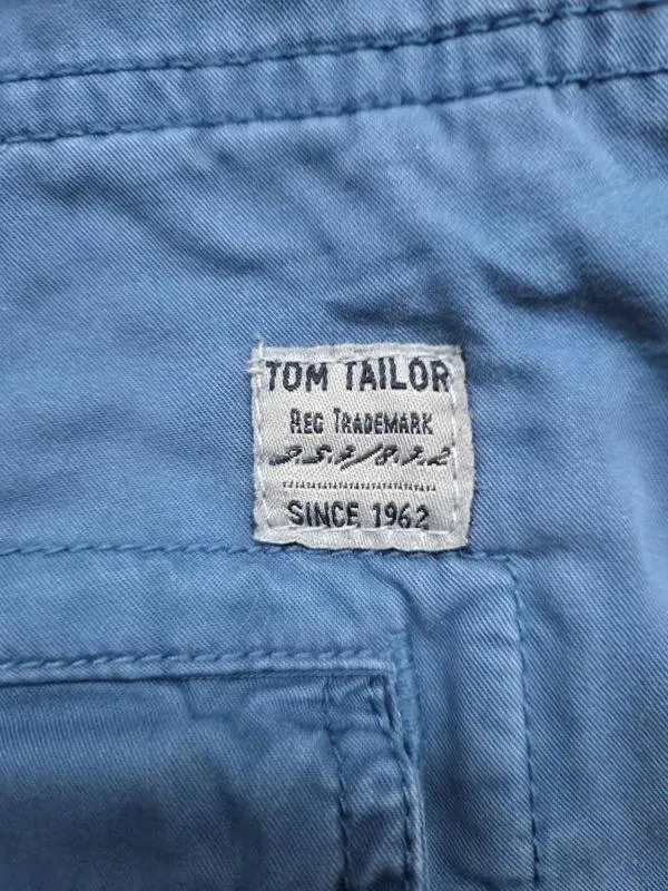 Pantaloni Tom Tailor EU 38 | Albastru, Relaxed fit, Cargo, Bumbac - Image 5