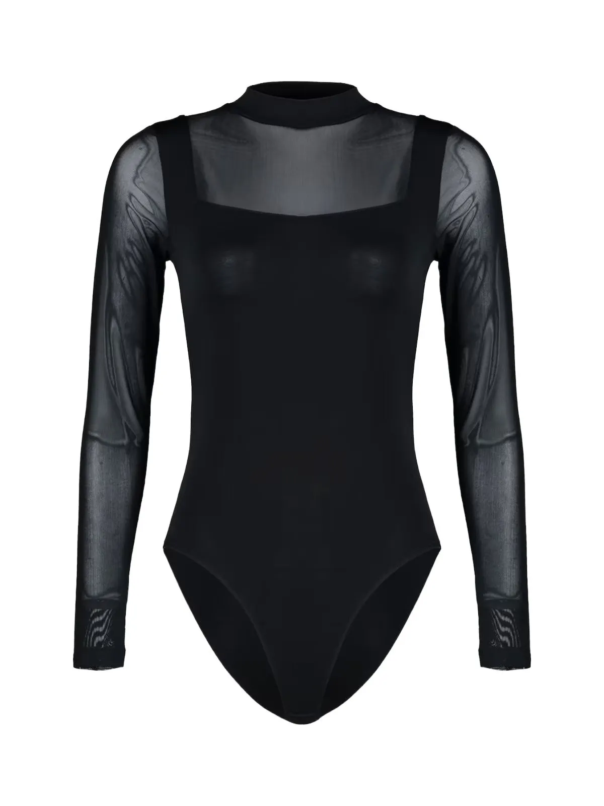 Body Trendyol EU 40 | Negru, Normal, Mânecă lungă, Poliester