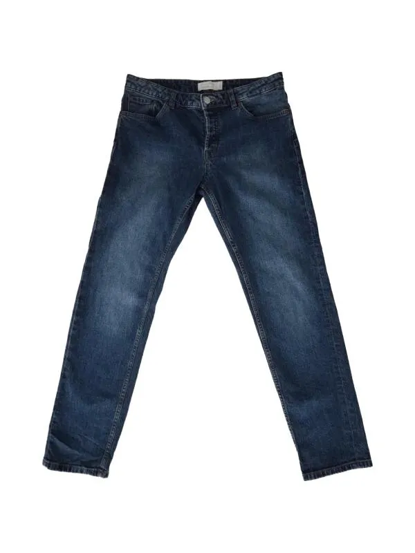 Blugi Tom Tailor UK 28 | Albastru, Lungi, Talie medie, Slim fit, Bumbac