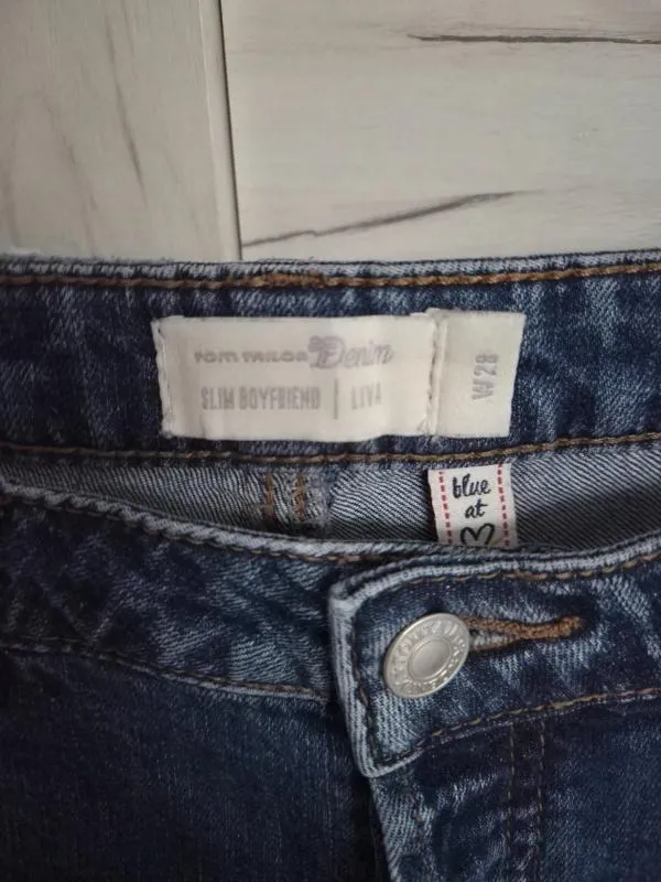 Blugi Tom Tailor UK 28 | Albastru, Lungi, Talie medie, Slim fit, Bumbac - Image 5