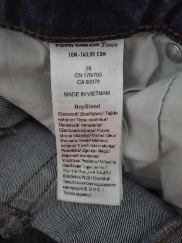 Blugi Tom Tailor UK 28 | Albastru, Lungi, Talie medie, Slim fit, Bumbac - Image 7