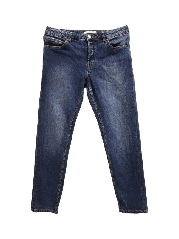 Blugi Tom Tailor UK 28 | Albastru, Lungi, Talie medie, Slim fit, Bumbac