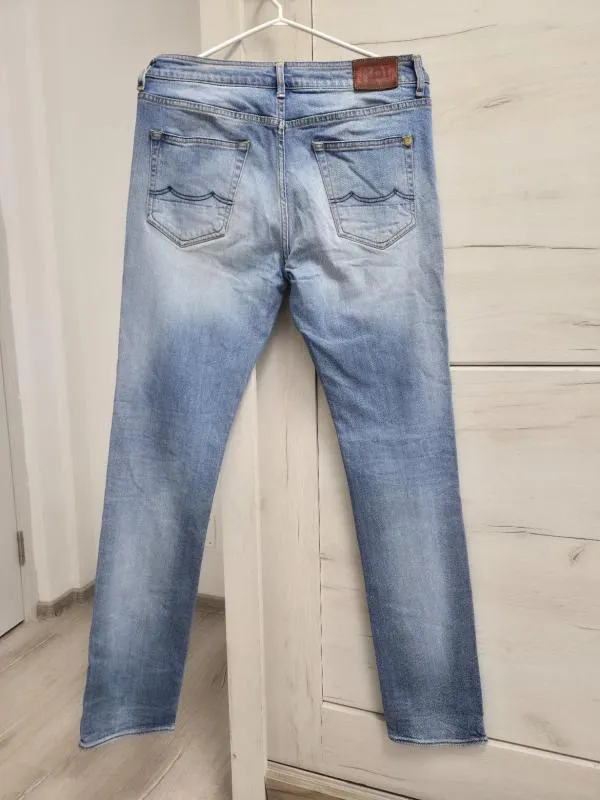 Blugi Kings Of Indigo EU 38 | Bleu, Lungi, Talie medie, Tapered (Conici) fit, Bumbac - Image 3