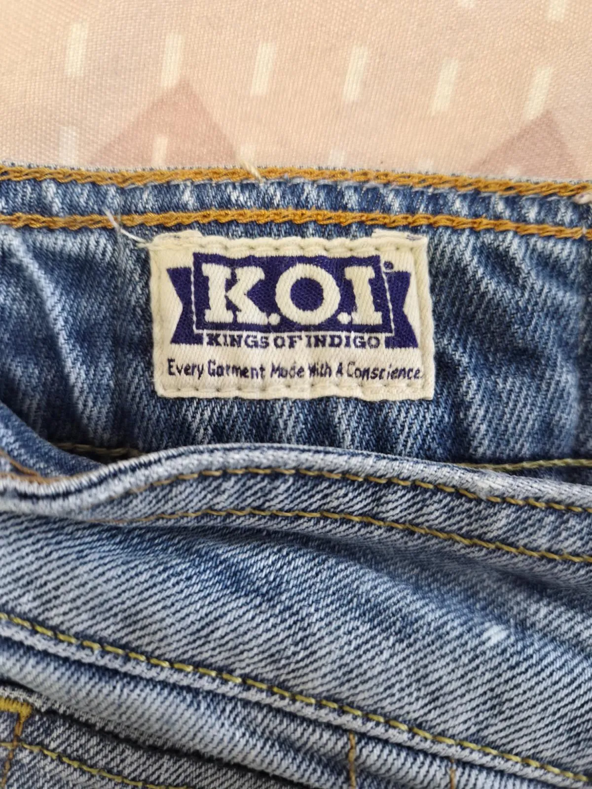 Blugi Kings Of Indigo EU 38 | Bleu, Lungi, Talie medie, Tapered (Conici) fit, Bumbac - Image 4