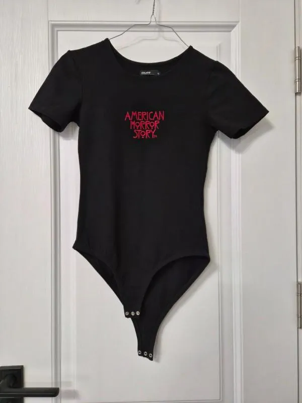 Body CROPP XS | Negru, Normal, Mânecă scurtă, Bumbac - Image 2