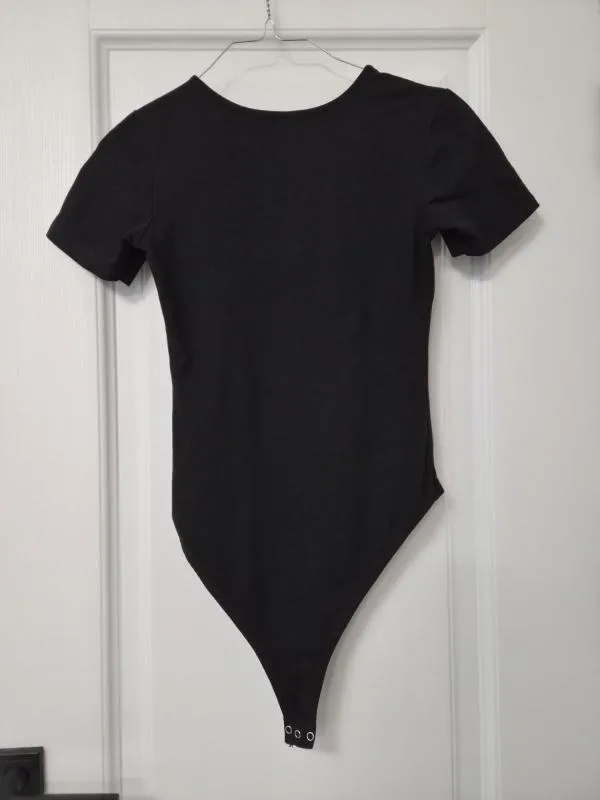 Body CROPP XS | Negru, Normal, Mânecă scurtă, Bumbac - Image 3