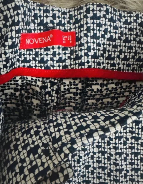 Pantaloni Novena S | Bleumarin, Lungi, Talie înaltă, Straight (Drepți) fit - Image 3