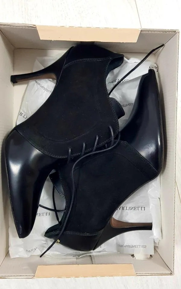 Ghete MARTINELLI EU 39 | Negru, Piele întoarsă  Suede - Image 2
