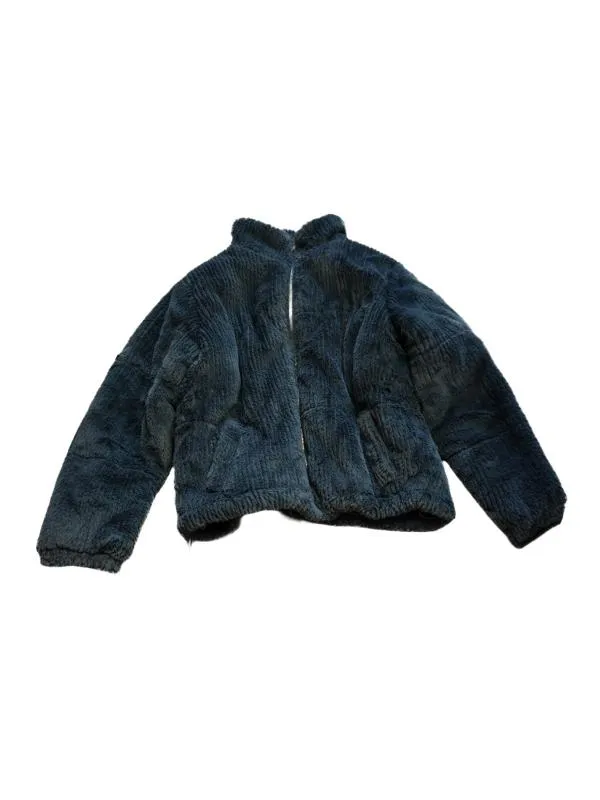 Geacă de iarnă New Look EU 38 | Albastru, Fără glugă, Petite, Abstract & Color Block, Reiat, Poliester