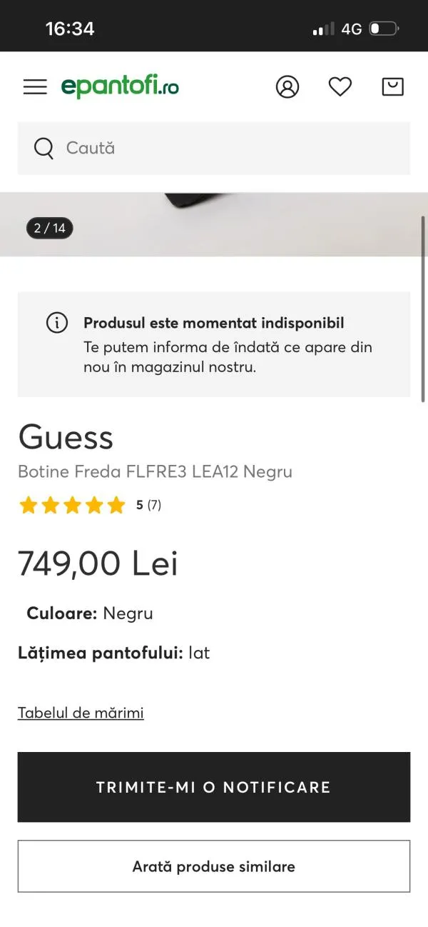 Ghete Guess EU 37 | Negru - Image 12