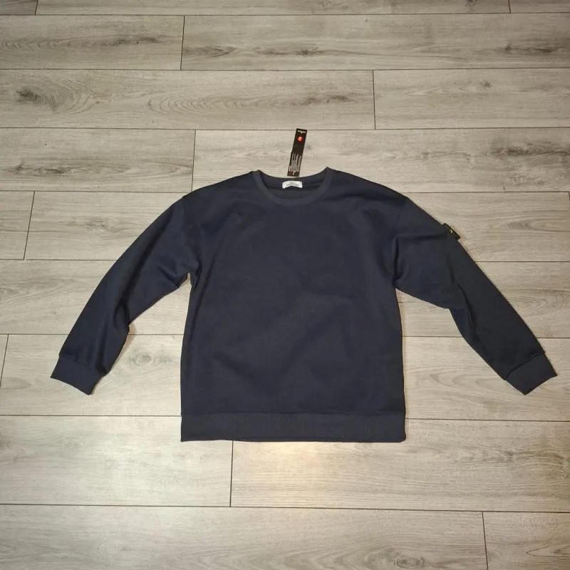 Pulover la baza gâtului Stone Island XL | Bleumarin, Bumbac - Image 7