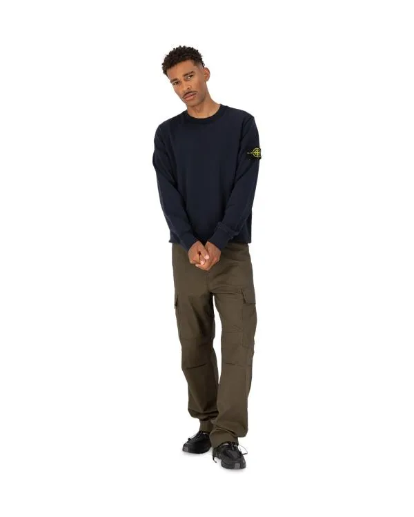 Pulover la baza gâtului Stone Island XL | Bleumarin, Bumbac - Image 3