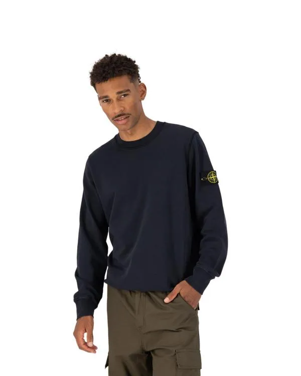 Pulover la baza gâtului Stone Island XL | Bleumarin, Bumbac - Image 6