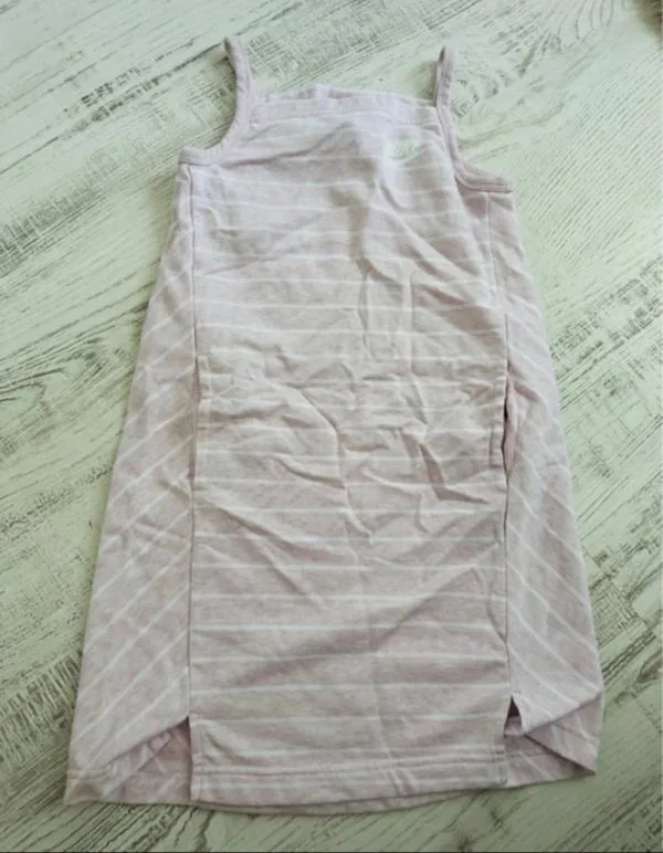 Rochie de vară Nike S | Roz, Midi, Fără mâneci, Logo, Bumbac - Image 2
