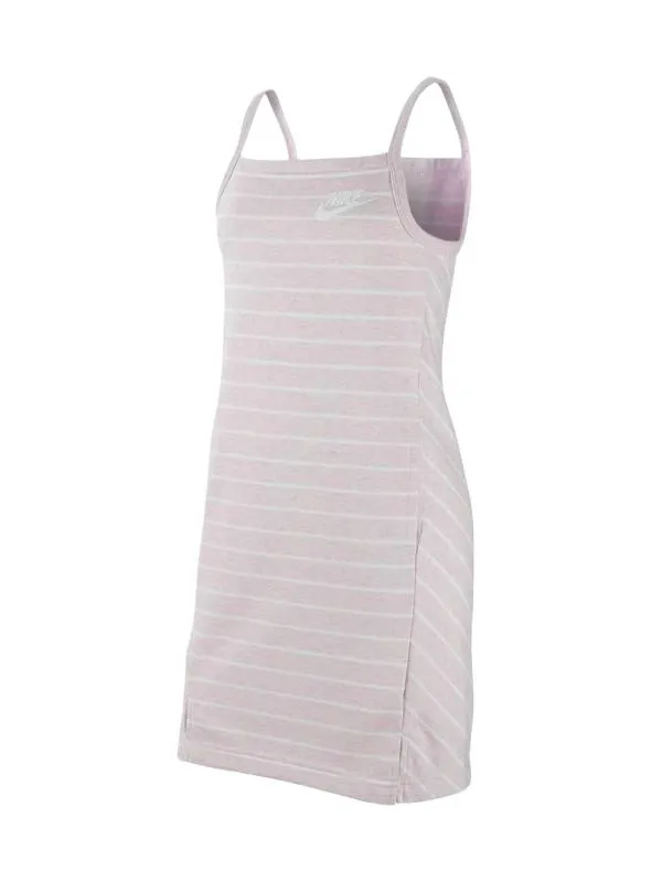 Rochie de vară Nike S | Roz, Midi, Fără mâneci, Logo, Bumbac