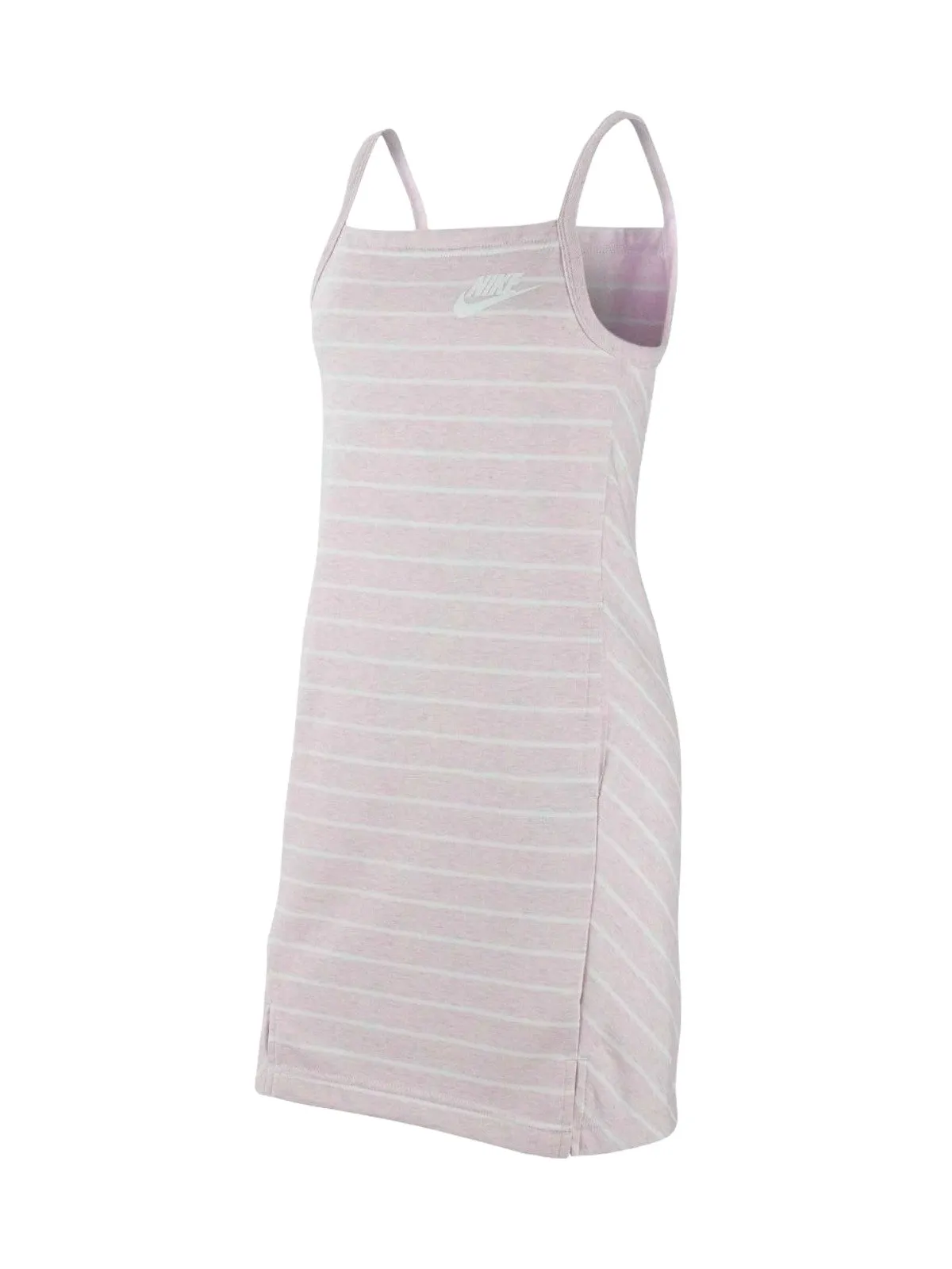 Rochie de vară Midi Nike S | Roz, Fără mâneci, Logo, Bumbac