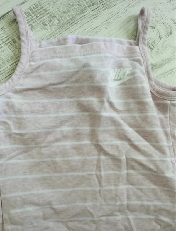 Rochie de vară Nike S | Roz, Midi, Fără mâneci, Logo, Bumbac - Image 3
